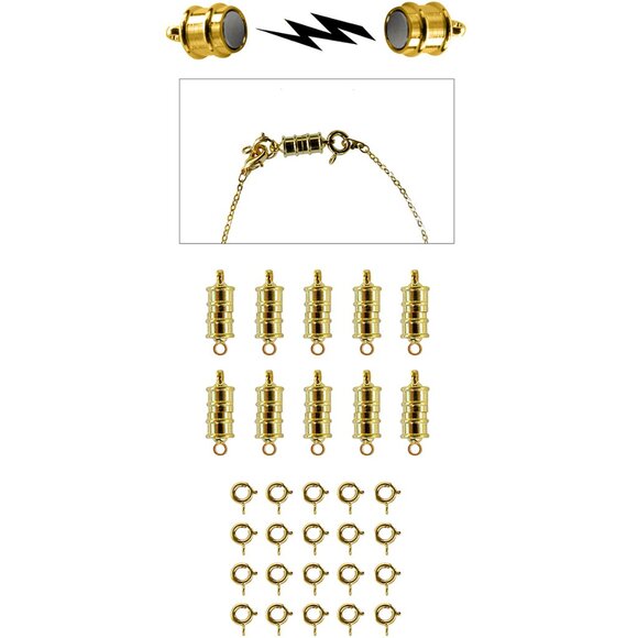 Strong Magnetic Clasps (43) Jewelry Necklace DIY Converter Extender Closures - Picture 11 of 16